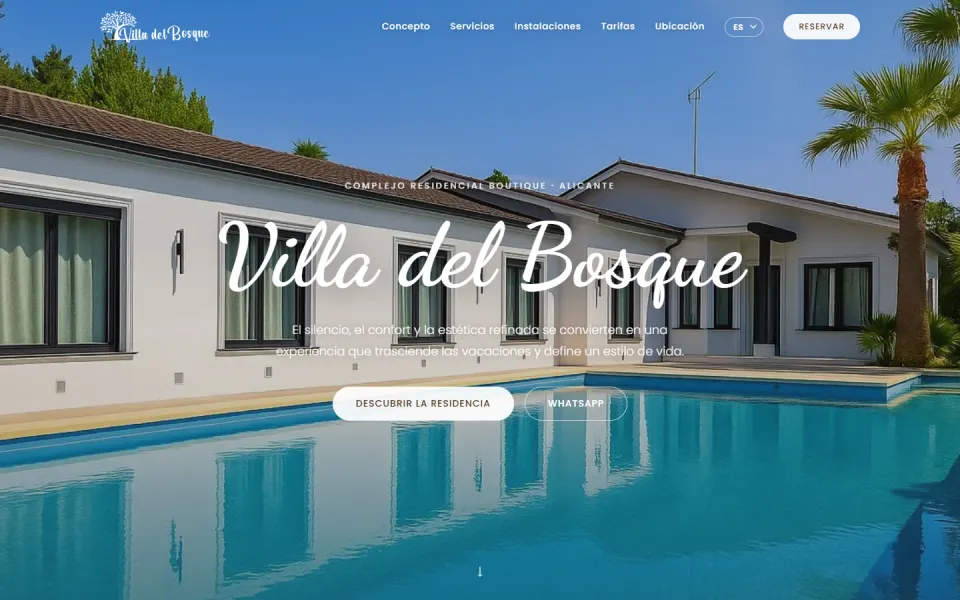 Web de Villa del Bosque